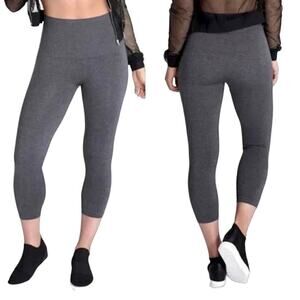 Spanx Look At Me Now Leggings Crop Seamless High Rise Athletic Athleisure Gray S